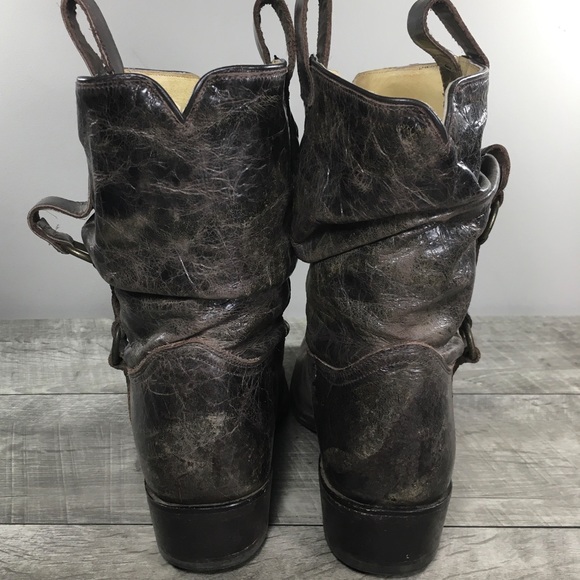 Double H HH Sonora DH5224 Distressed Leather Cowboy Western Slouch Women Boots 8 - Picture 7 of 11